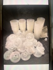 50 Paint Spray 180ml  PPS Internal Cups , 125 microns  