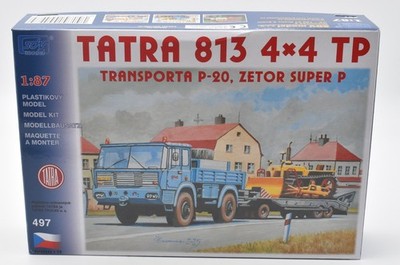 SDV 497 Tatra 813 4x4 TP P-20 Zetor Super P Modellbausatz 1:87 HO Neu ungebaut