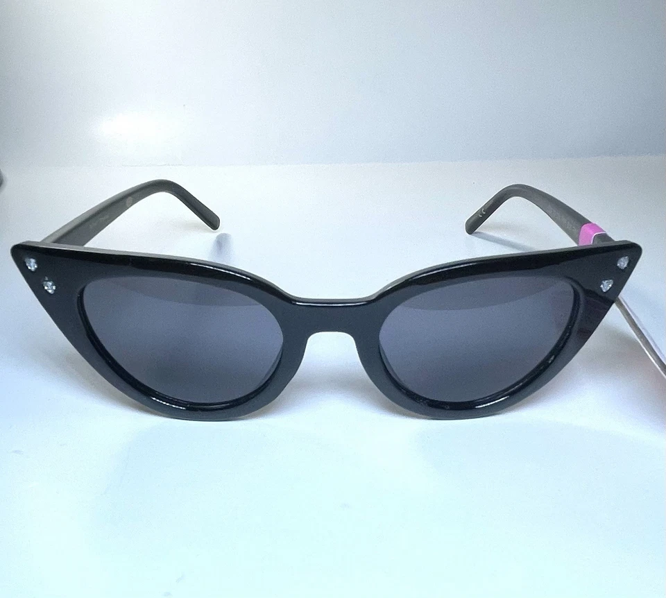 Новый BETSEY JOHNSON Luv Betsey Cat черный со стразами LUV 23 234 солнцезащитные очки + чехол - Изображение 2 из 4