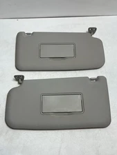 2009-2014 Nissan Cube Driver & Passenger Side Sun Visor Pair Set Gray Vinyl OEM