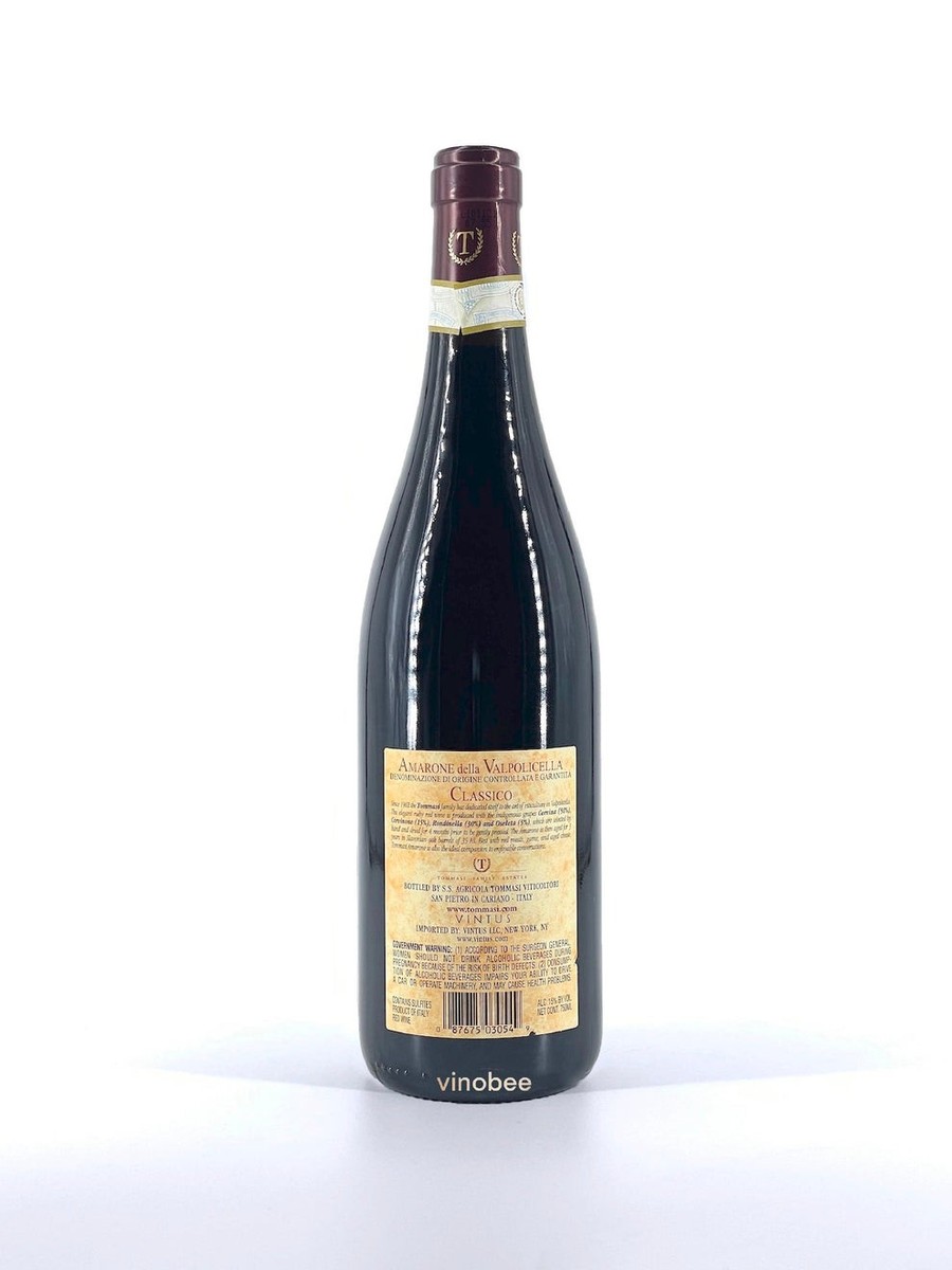 Tommasi Amarone della Valpolicella Classico Corvina 2020 750ml (12