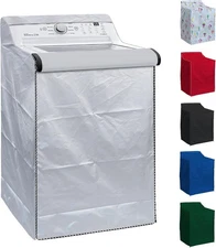 BlueStars Washing Machine Cover For Single - Large (H43), Silver 