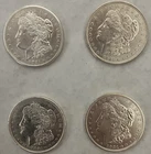 Lot of 4 X 1921  Uncirculated Morgan Silver Dollars