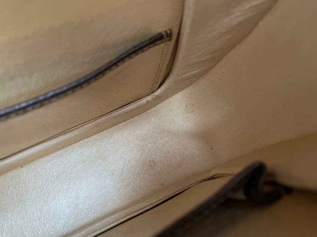 GUCCI Bamboo Top Handle Bag Brown Leather Turn Lock Vintage Authentic From Japan thumbnail 9