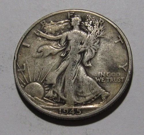 Photo of a 1945-D Walking Liberty Half Dollar from an eBay listing that sold on Jul 19, 2026