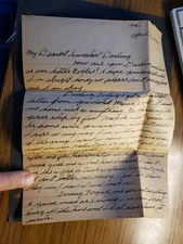 APO 562 DEAUVILLE, FRANCE 1945 WWII Army Cover 454 MPEG APO 114 w/ 2 page letter