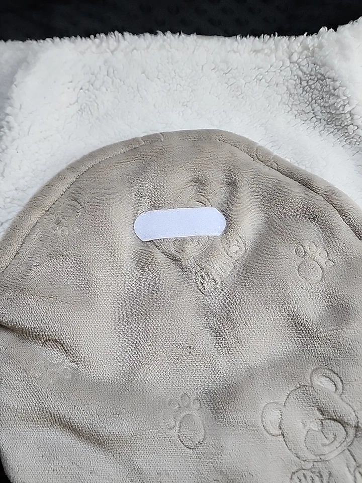 Manta de lana de invierno para bebé 0-3 meses osos grises Foto 3 de 4