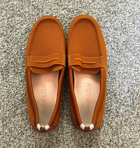 Rothy's Knit Slip-On Loafer Flats Brown Round Toe Lightweight Women's 8.5