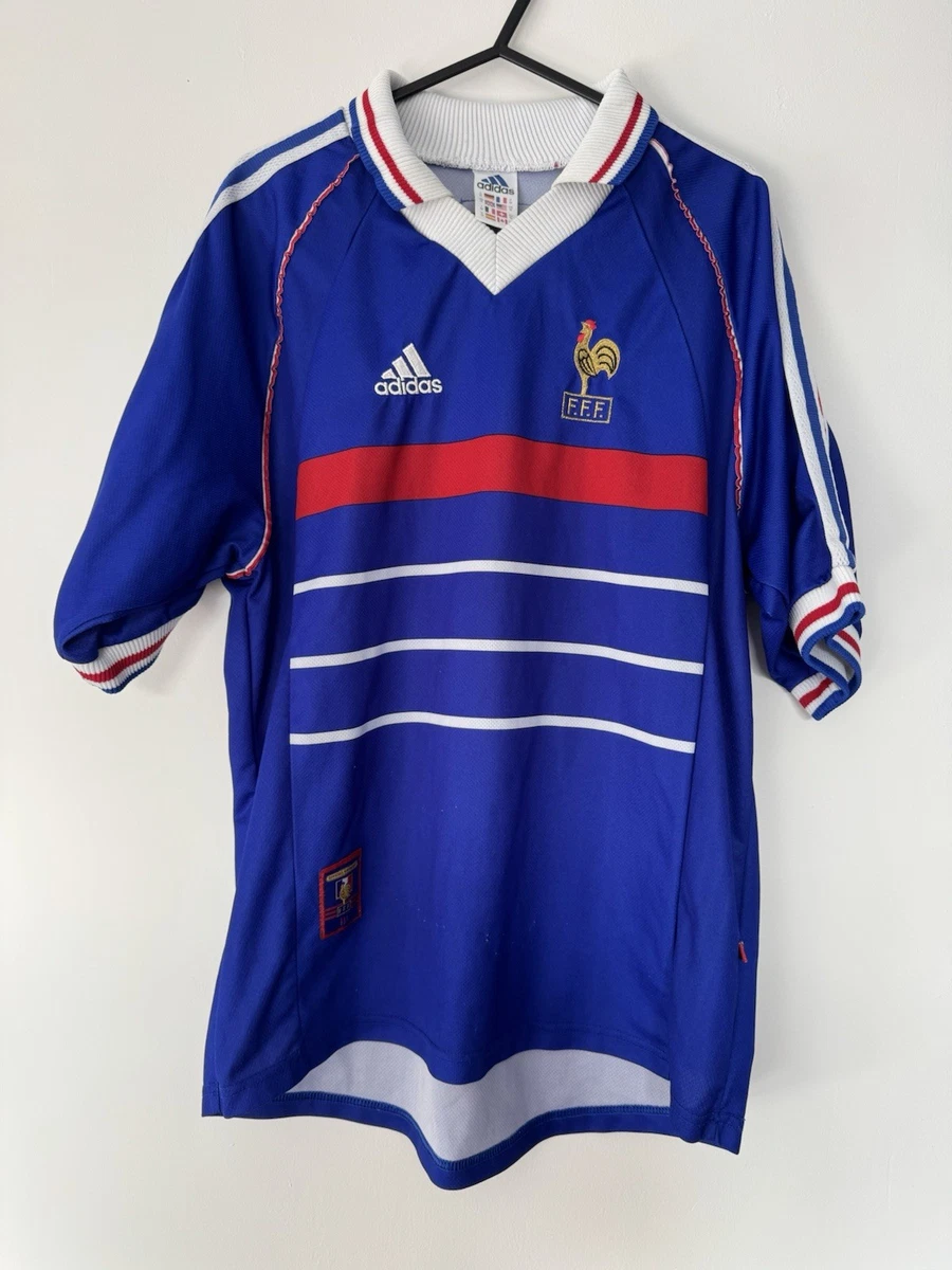 Maillot Rétro France 1998 Coupe Du Monde - Thierry Henry #12, Taille M, Neuf