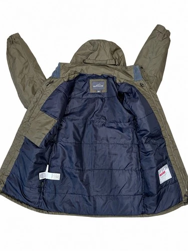 Eddie Bauer Men’s Small Olive Green Hooded Jacket WeatherEdge Outdoor Coat image 4