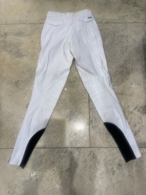 Women s Equilibrium Riding Pants IT38 FR 32 White Stretch