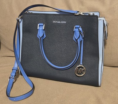 Michael Kors Hope Satchel,  Large Blue