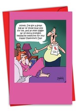 1 Funny Valentine's Day Greeting Card w/Envelope - Valentine Medicine NobleWorks