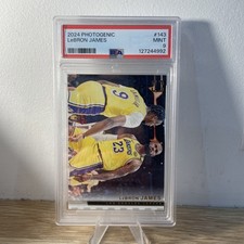 LeBron James 2024-25 Panini Photogenic Veterans Lakers #143 Bronny James PSA 9