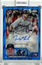 2023 Topps Chrome Update Jordan Groshans Auto Blue Raywave /150