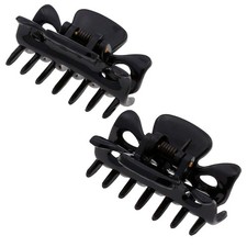 Camila Paris CP3027 French Hair Clip for 1 Count Pack of 2 , Black 2PK 1.5"