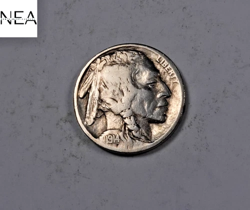 1914-S Buffalo Nickel ~ Very Fine VF ~ Semi-Key Date! ~ ZB318