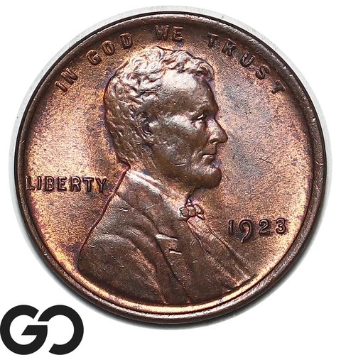 1923 Lincoln Cent Wheat Penny Gem BU++ RB