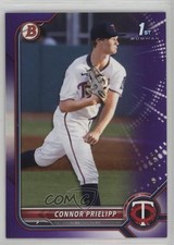 2022 Bowman Draft Purple 207/250 Connor Prielipp #BD-8 0x4h
