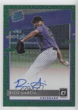 2020 Panini Donruss Optic Green Mojo Prizm 15/99 Rico Garcia #RRS-RG Auto 7m3