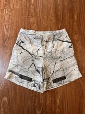 Off White Marble Fleece Sweatpant Shorts Gray Men's Medium