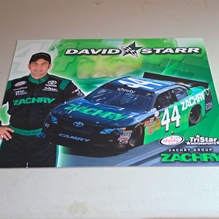 David Starr Signed NASCAR Xfinity Photo Zachry #44 Not Auth