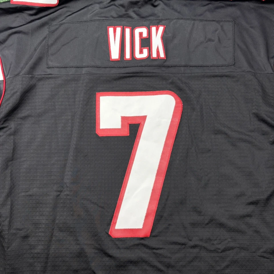 Винтажная мужская футболка Майкла Вика No7 Atlanta Falcons XL +2 Reebok подлинная красная - Изображение 4 из 4