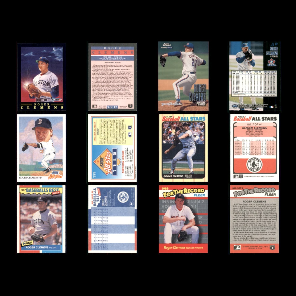 Roger Clemens Lot 99 Baseball Cards No Dupes Boston Red Sox Collection Set MLB - Image 3 of 4