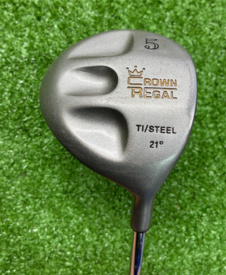 Crown Regal 5 Wood 21* Ti/Steel / RH / ~41'' /  Stiff Steel / NEW GRIP / dj9077