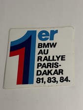 Autocollant BMW 1er Au Rallye Paris-Dakar 81 83 84 1981 1983 1984
