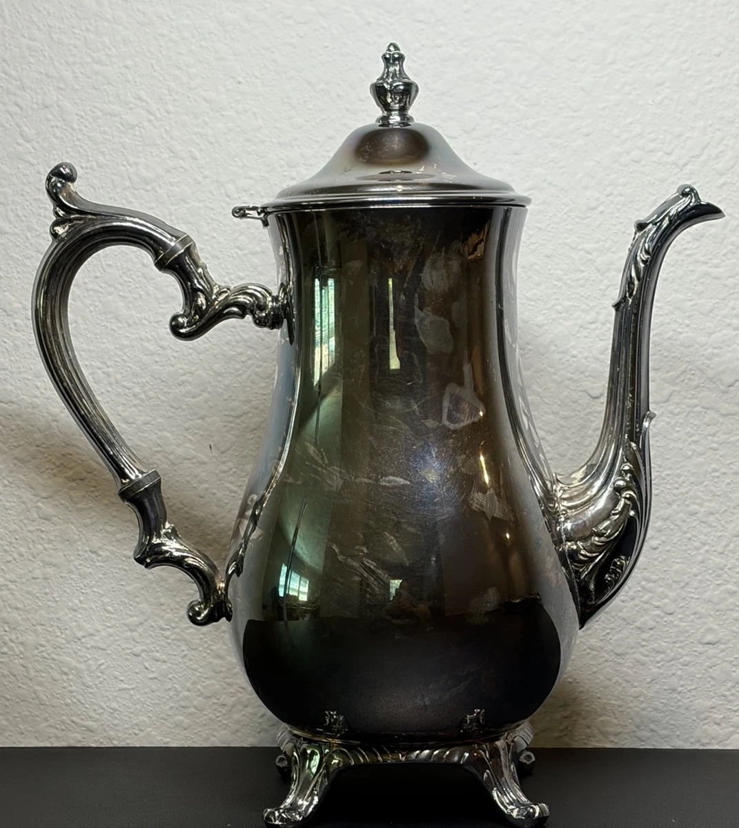 Wm. Rogers & Son Antique US Silver-Plated Teapots, Coffee Pots