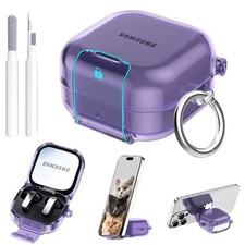 Secure Lock for Samsung Galaxy Buds 4 Pro Case/Galaxy Buds 4 Case Clear,Shock...