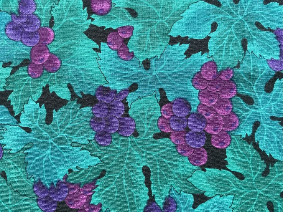 Hoffman Windsor Collection  2 Yd 14” x  43” Prewashed Cotton Grapes Leaves - Image 3 of 4