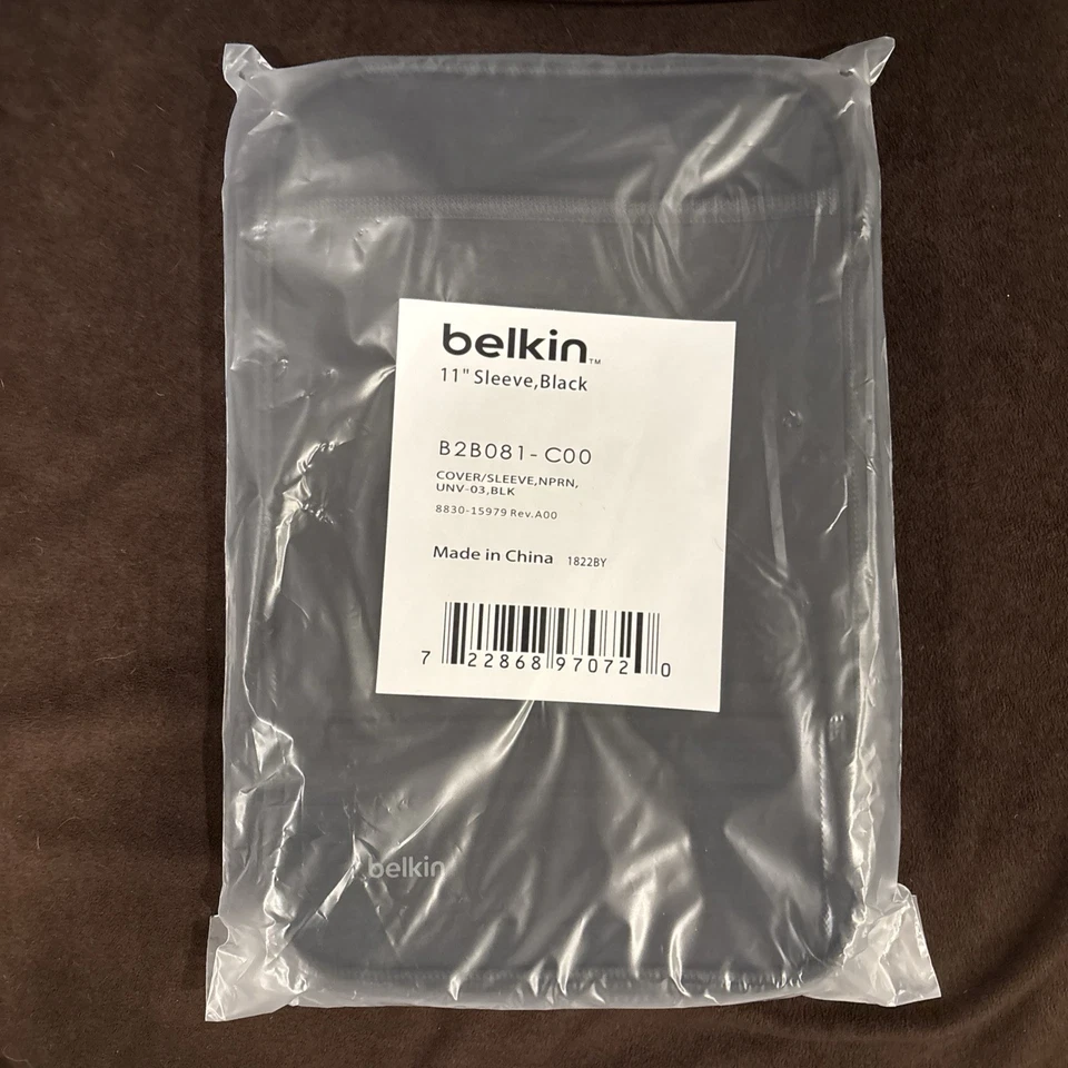 Оптовый хромбук чехол из 10 Belkin 11 «ноутбук рукава - B2B081-C00 черный совершенно новый - Изображение 2 из 2
