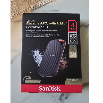 SDSSDE82-4T00-G25 SanDisk Extreme PRO USB4 Portable SSD 4TB, 3800MB/s