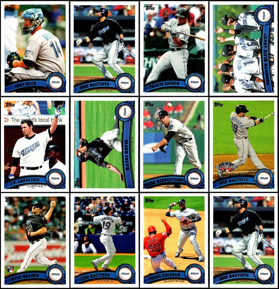 Lote de tarjetas 2011 Topps Toronto Blue Jays (69) - Última llamada - Recogerlo antes de que yo... Foto 4 de 4