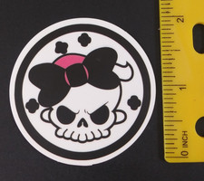 Creepy Cool Colorful Skull Sticker AL 