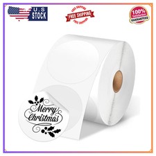 Phomemo 2x2 Inch Round Thermal Labels White Self Adhesive 750 Labels Per Roll