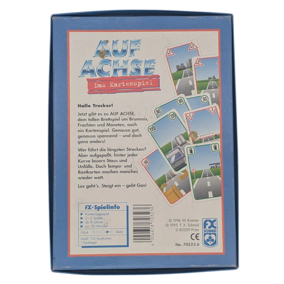 Auf Achse Das Kartenspiel Wolfgang Kramer FX Schmid 1995 No. 70323.6 KOMPLETT - Bild 2 von 4