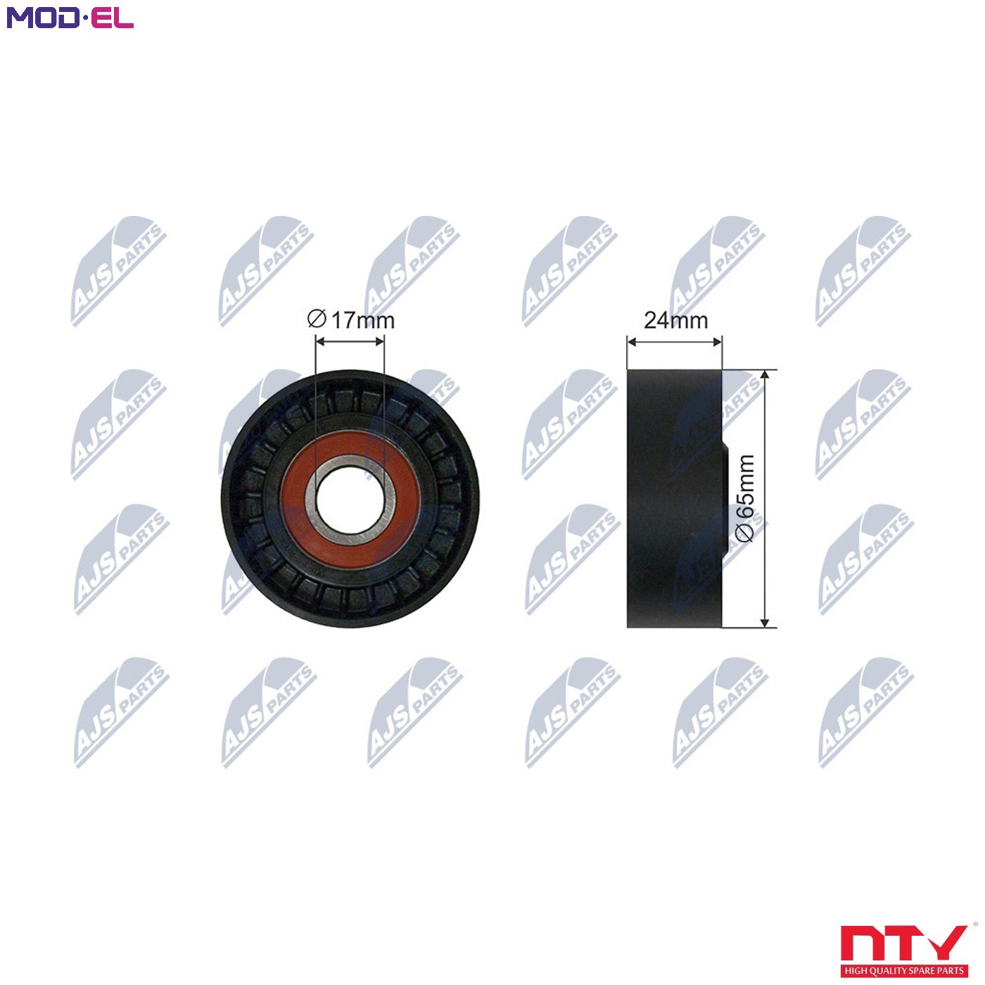 2x ✅Fits NTY RNK-AU-057 V-RIBBED BELT PULLEY IDLER ⭐UK Seller⭐ - Image 10