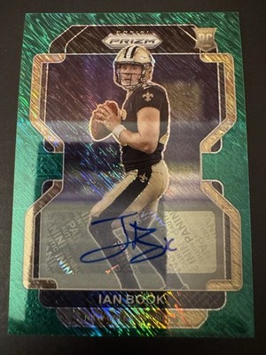 IAN BOOK 2021 PANINI PRIZM GREEN SHIMMER RC AUTO 4/5