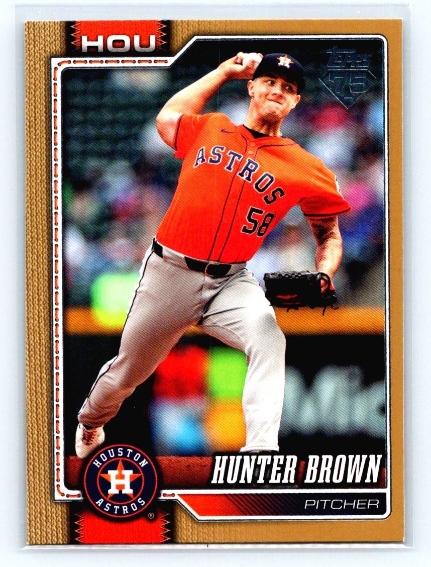 2026 Topps Series 1 Hunter Brown #264 Gold /2026 Houston Astros