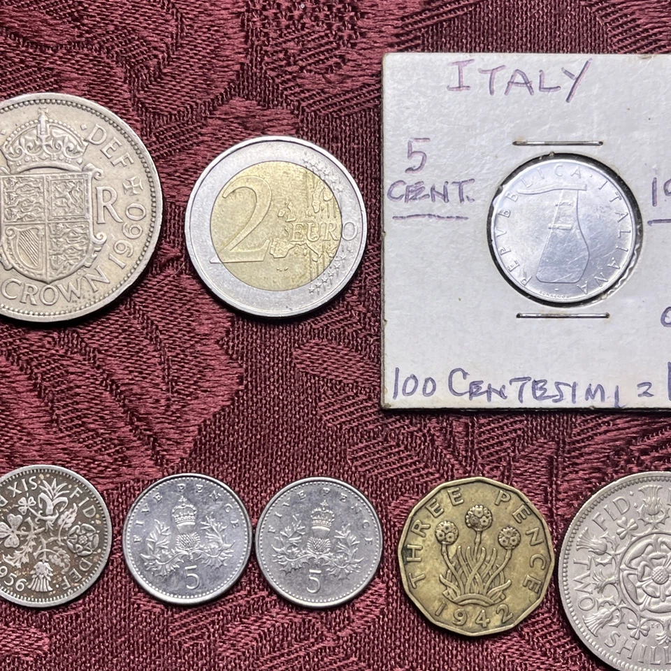 Assorted Foreign Coins - Estate Find Lot Of 34 Coins And Medals Exactly As Shown - Image 3 of 4