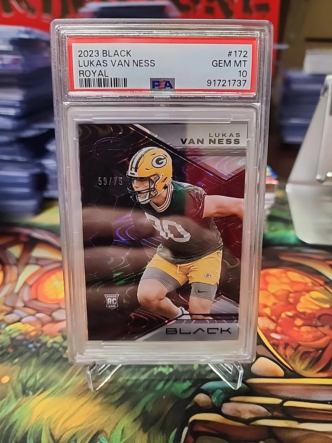 Lukas Van Ness Panini Black #172 Royal