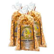 Cheddar Cheese Popped Popcorn Pack of 3 2 oz Non-GMO Gold Dust Kettle Co