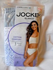 Jockey 3 French cut Panties Cotton waistband 1485 Light blue dot mix 10 Elance
