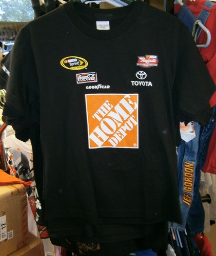 VINTAGE OUTERSTUFF #20 HOME DEPOT JOEY LOGANO YOUTH KIDS TEE SHIRT LARGE NWT 22 - Picture 2 of 2