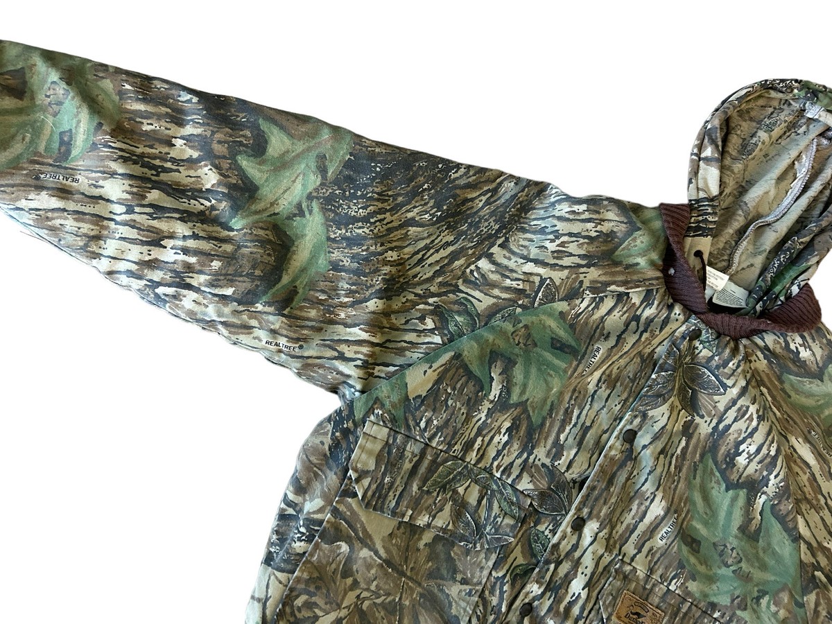 Vintage Duxbak RealTree Camo Quilted Lined Hunting Jacket