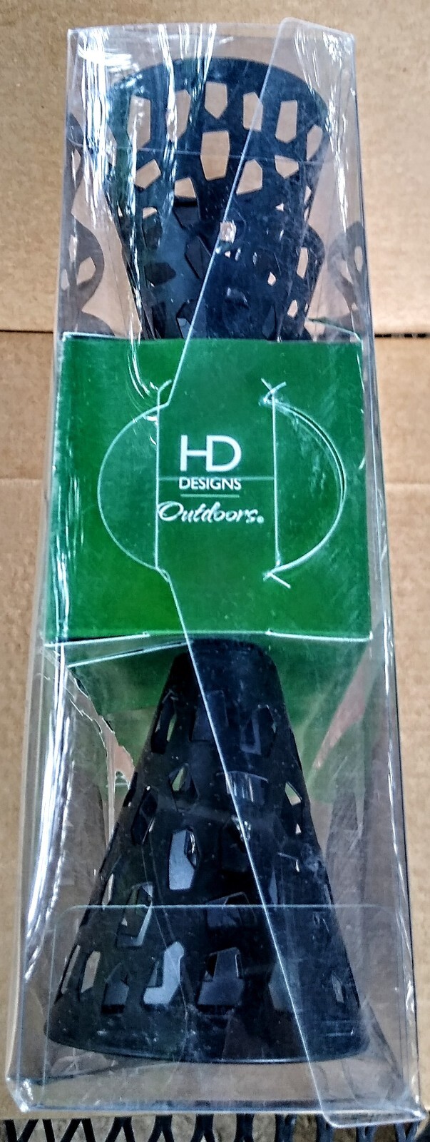 HD DESIGNS OUTDOORS STRING LIGHTS METAL CONE 10-LIGHT SET INDOOR/OUTDOOR GARDEN