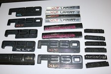 19 Ford F-150 F-350 Pick-up Truck Fender Emblem Badge Lot Triton Xlt Lariat